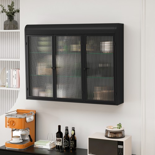 Metall wandschrank mit glas - mit, 3
