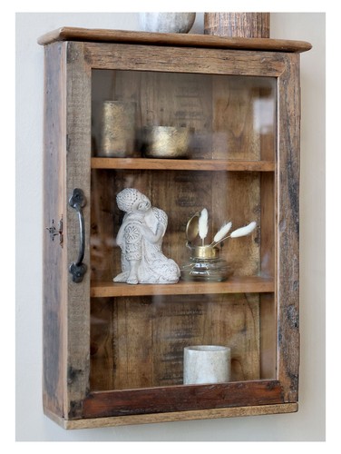 Chic antique wandschrank - -,