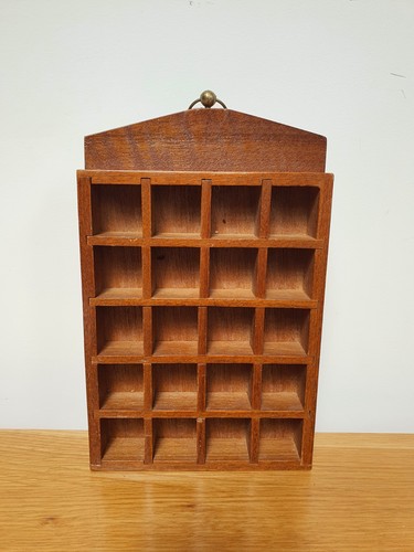 Vintage holz wandregal curio - vintage,